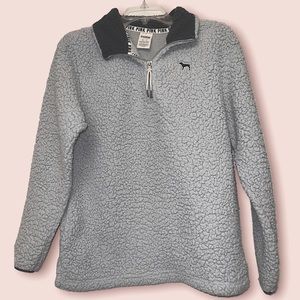PINK grey pullover